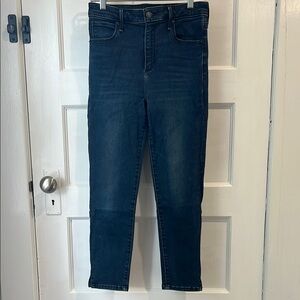Abercrombie Simone High Rise Ankle Dark Blue Jeans